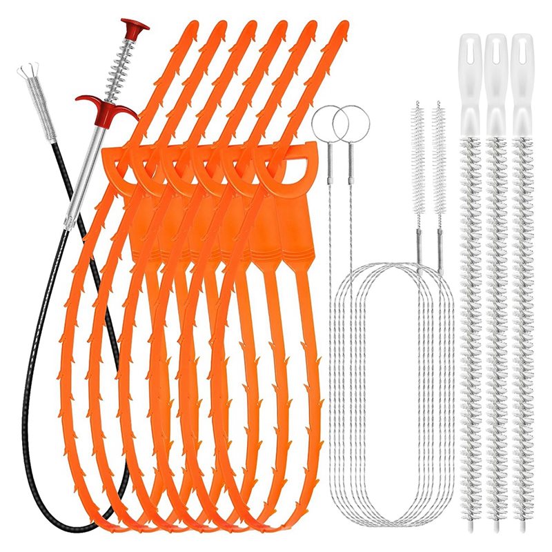 Drain Snake Flexible - ABNL Haarentfernungswerkzeug für Badewanne, Toilette, Küchenspüle,