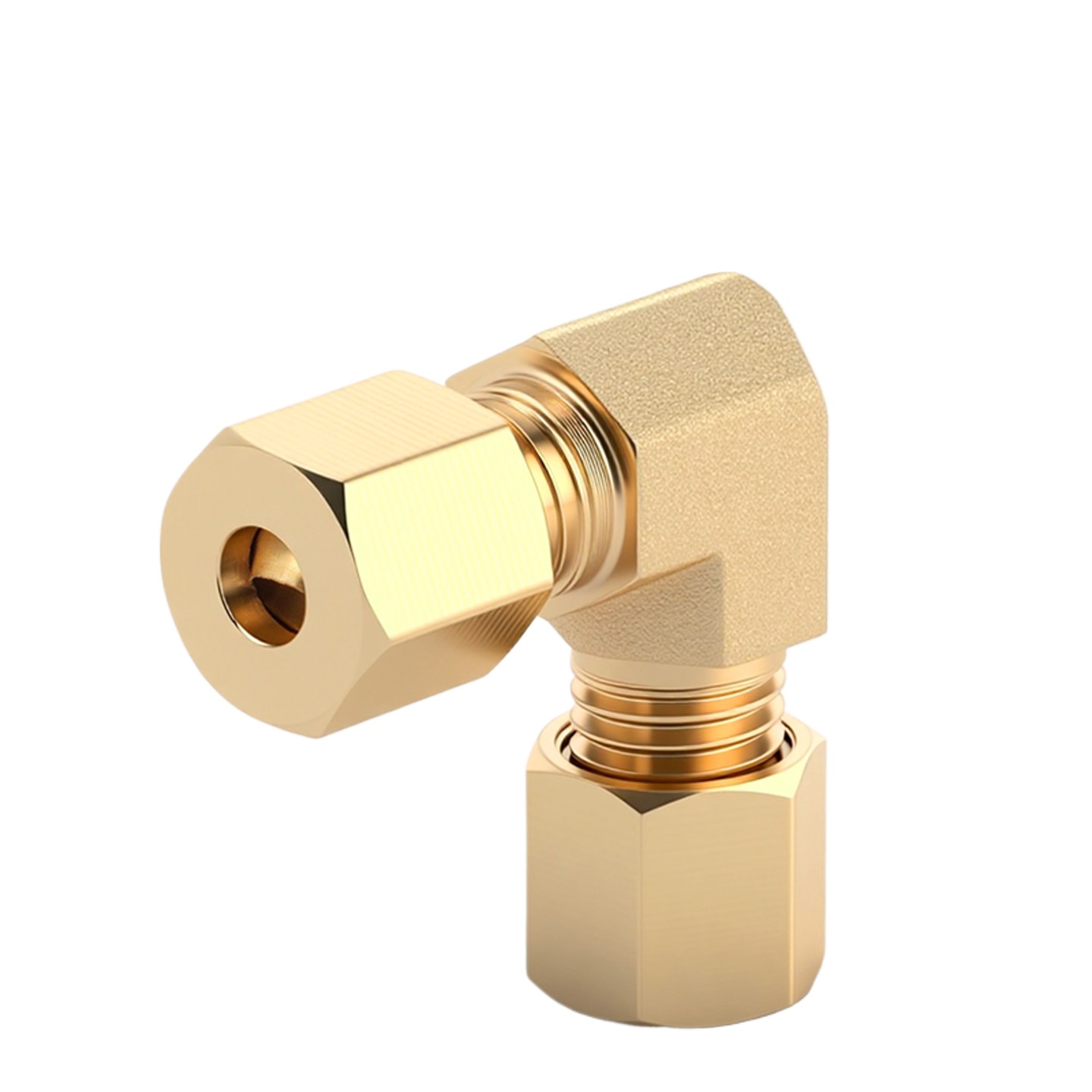 Compression Fitting Brass - 3 4 5mm 1/4