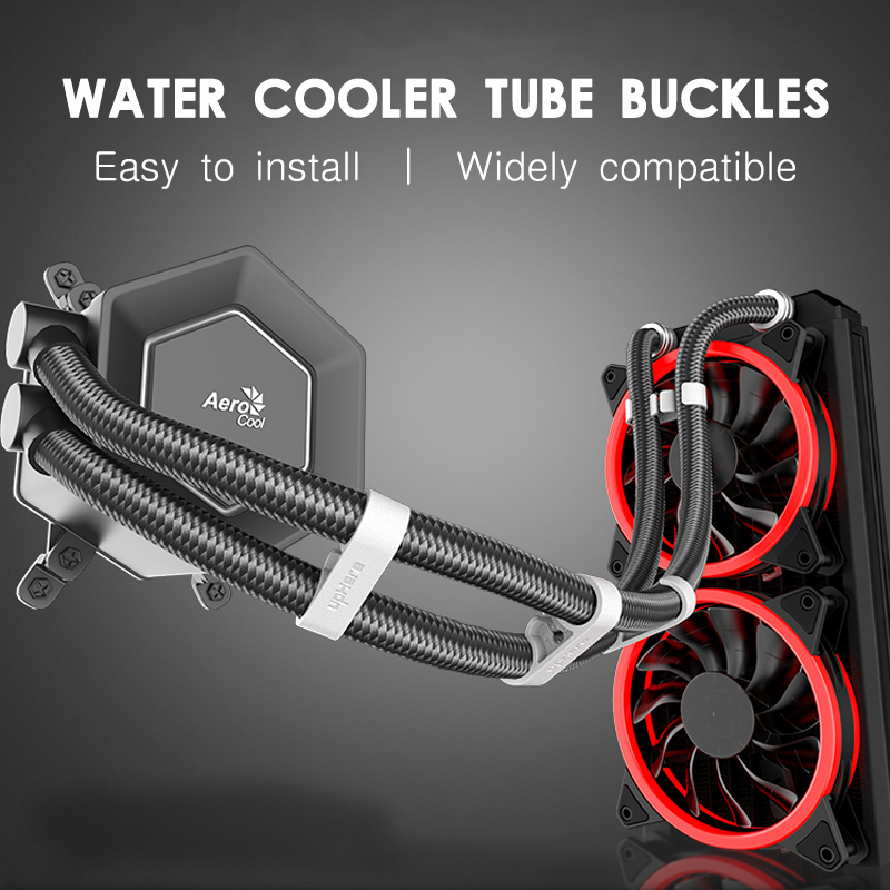 Plastic Pipe Clip - Jumpeak Universal Computer Wasserkühler Rohr Rohr