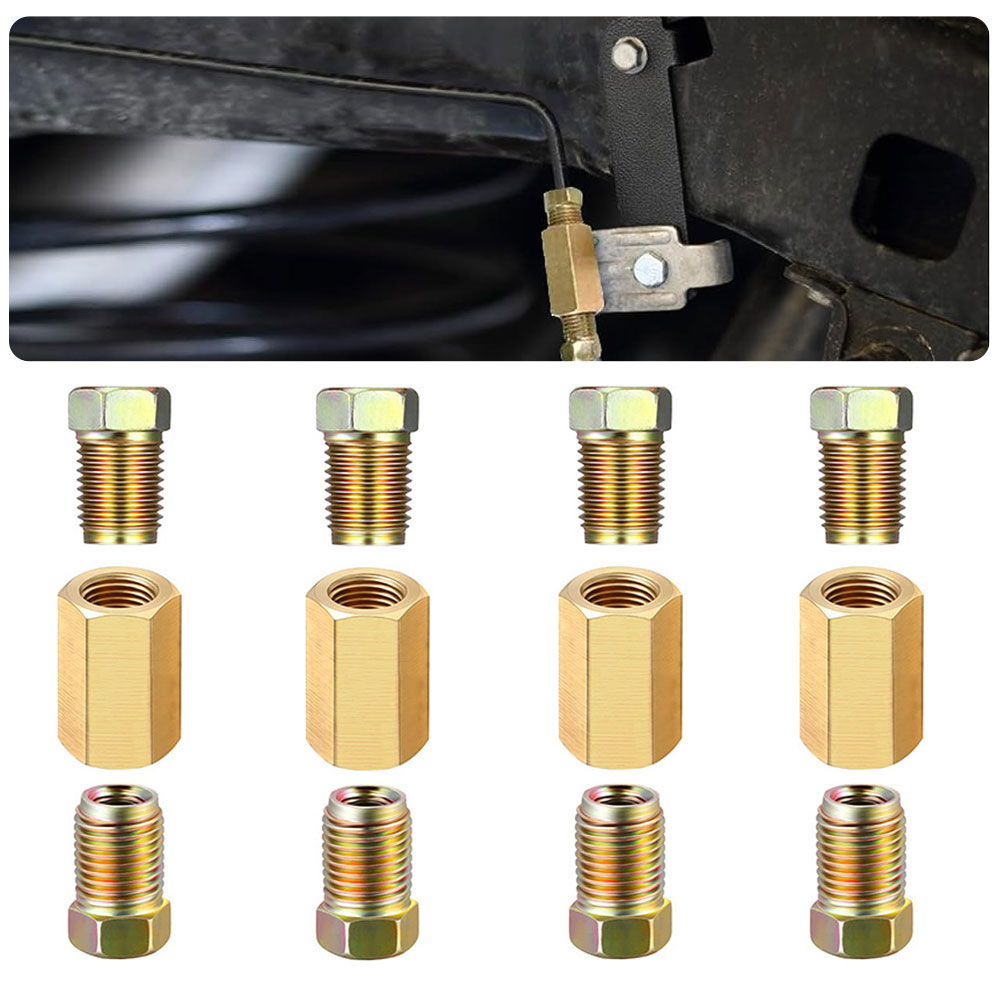 Compression Fitting Brass - 12 stücke 3/8 (-24 invertiert) Messing