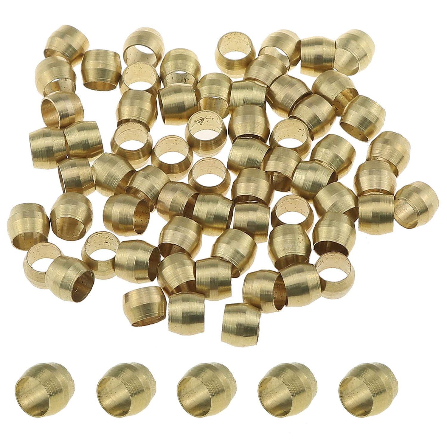 Compression Fitting Brass - 100PCS Messing Ferrule Hülse Aderendhülsen Kompression