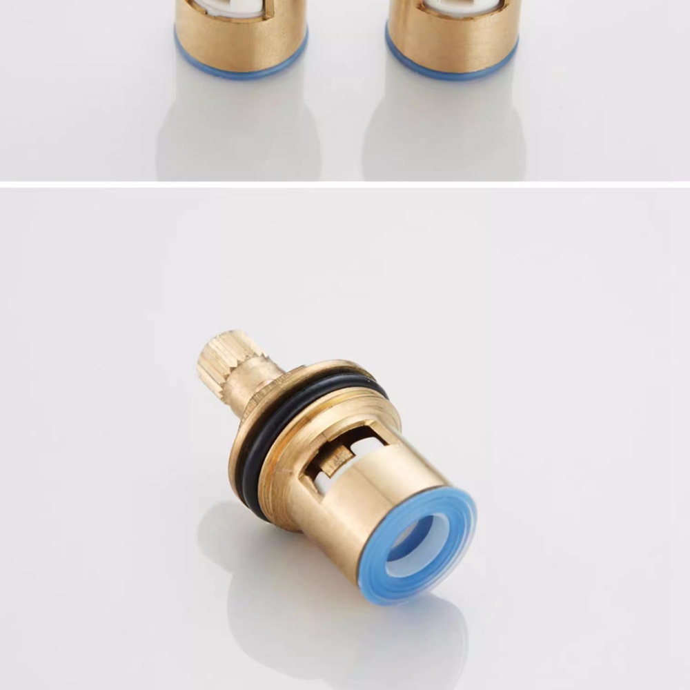 Basin Mixer Cartridge - Ersatz-Keramikventilkern für Wasserhähne, langlebige Messing-Wasserhahnkartusche, Heiß-Kalt-Mischer-Teile
