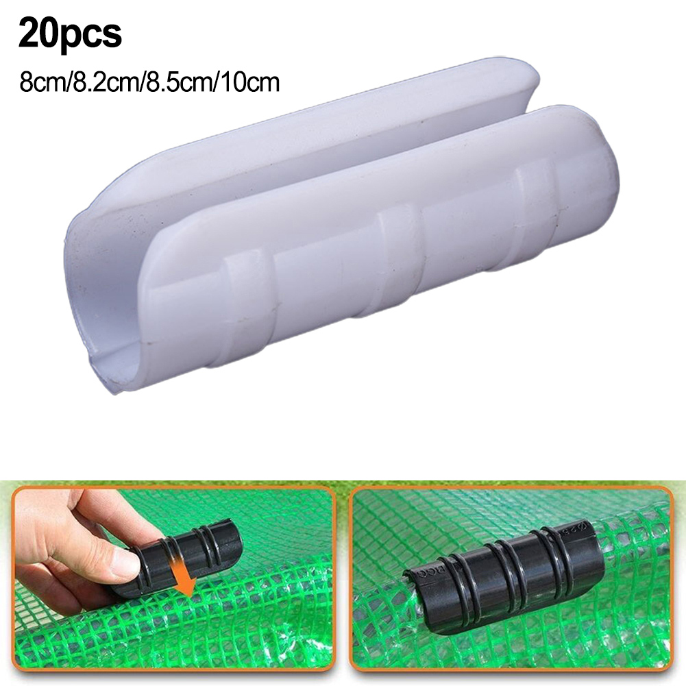 Plastic Pipe Clip - 20 Stück Gewächshaus Rahmen Film Schnalle
