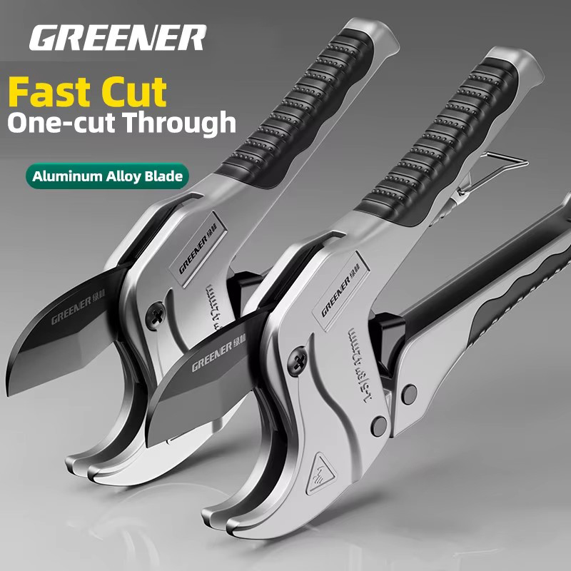 Pipe Cutter Ratchet - GREENERY 33/42mm Ratschen-Rohrschneider Professionelles PVC-PPR-Rohrschneidewerkzeug Schnellschere