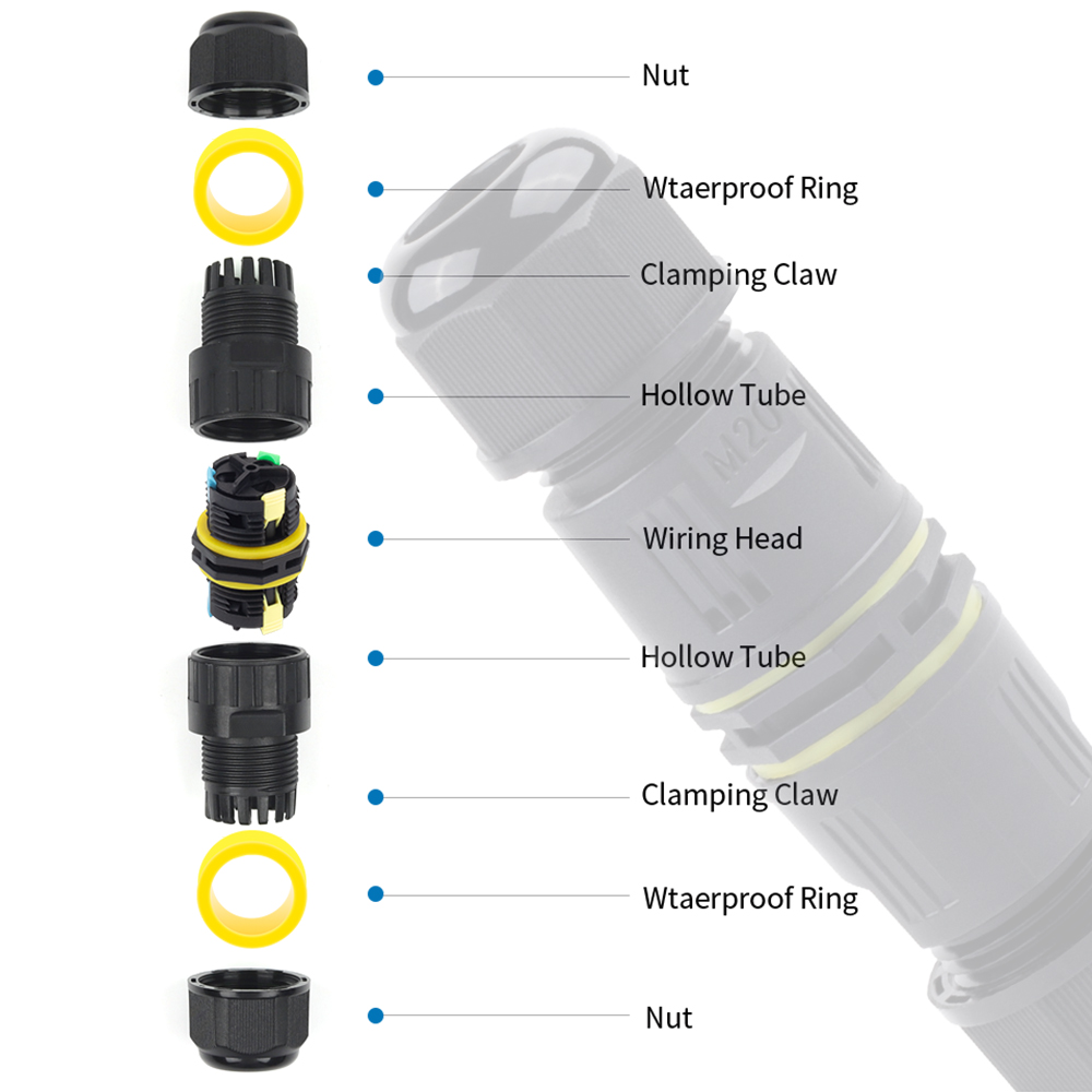 1PCS IP68 M20 Adapter Draht An – Push Fit Connector Bewertung und Preis