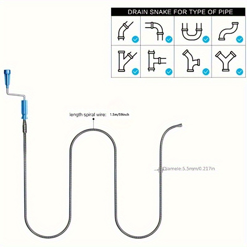 Teleskopischer Rohrreiniger au – Drain Snake Flexible Bewertung und Preis
