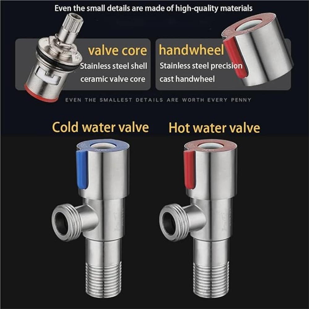 Edelstahl Heiß Kalt Einlass Ve – Toilet Fill Valve Bewertung und Preis