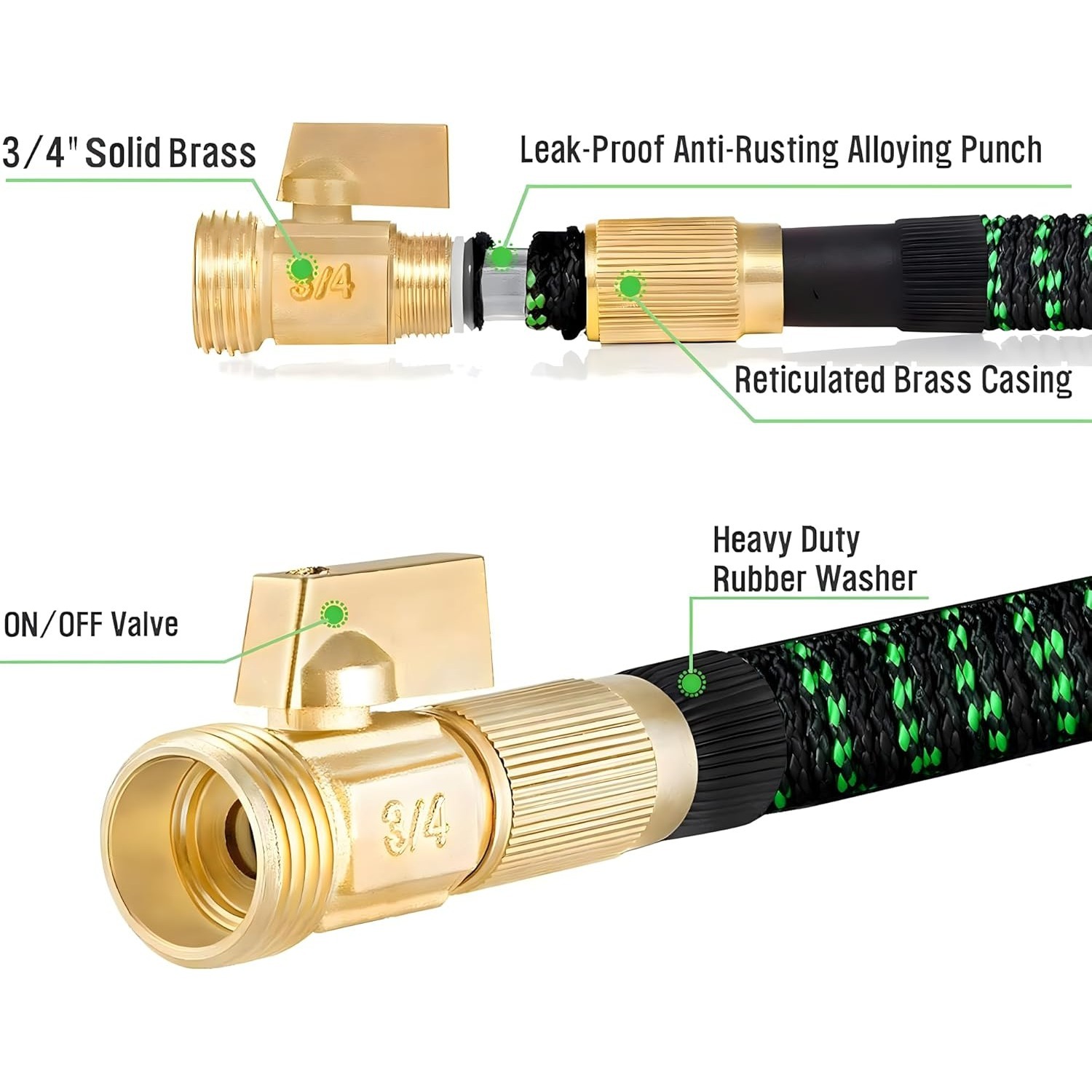 Nicht erweiterbarer Gartenschl – Flexible Hose Braided Bewertung und Preis