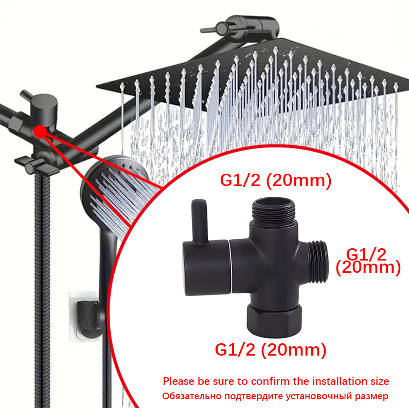Schwarz Silber 3-Wege T-Adapte – Shower Valve Cartridge Bewertung und Preis