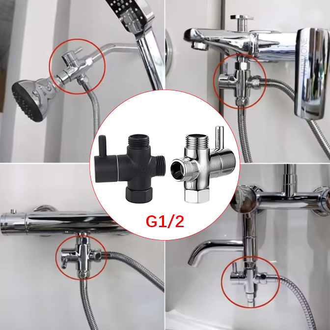 Schwarz Silber 3-Wege T-Adapte – Shower Valve Cartridge Bewertung und Preis