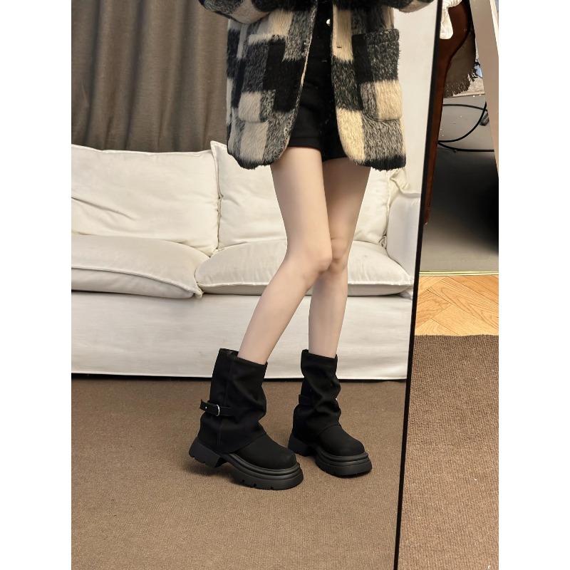 Damen-Stiefel mit Dicker Sohle – Pipe Bending Spring Bewertung und Preis