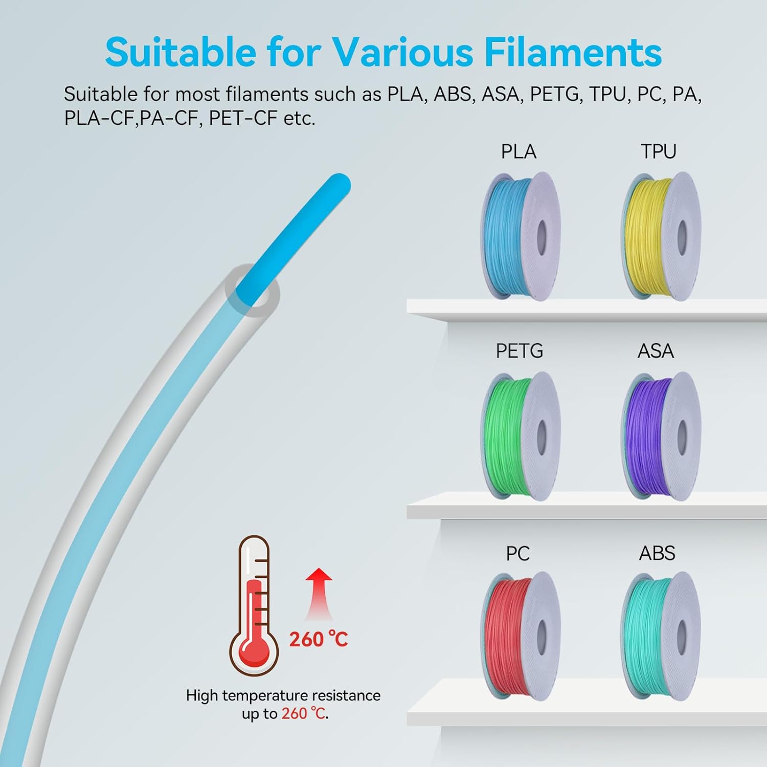 Für Bambu Lab Ptfe Tube P1P AM – Ptfe Tape Thread Bewertung und Preis