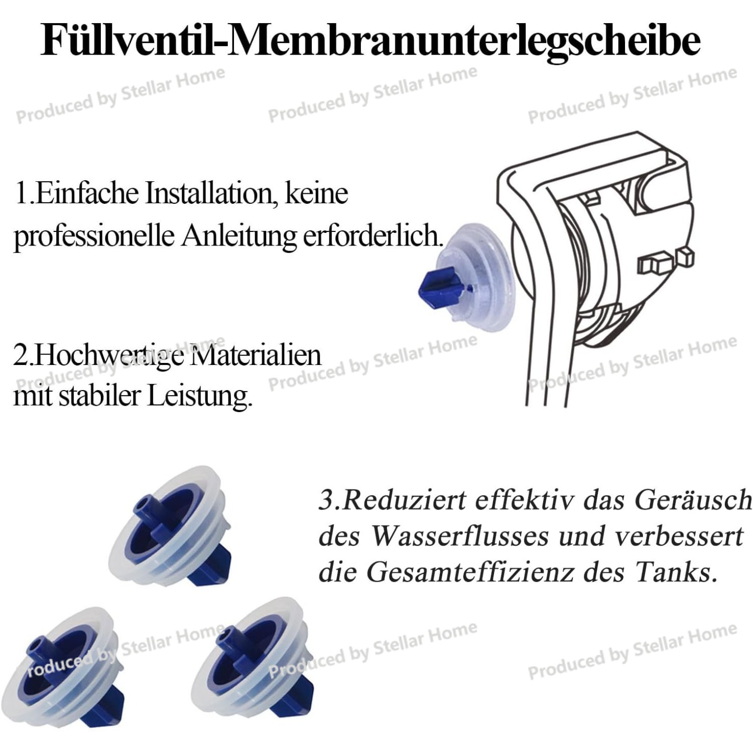 Toilettenfüllventil-Membran-Er – Toilet Fill Valve Bewertung und Preis